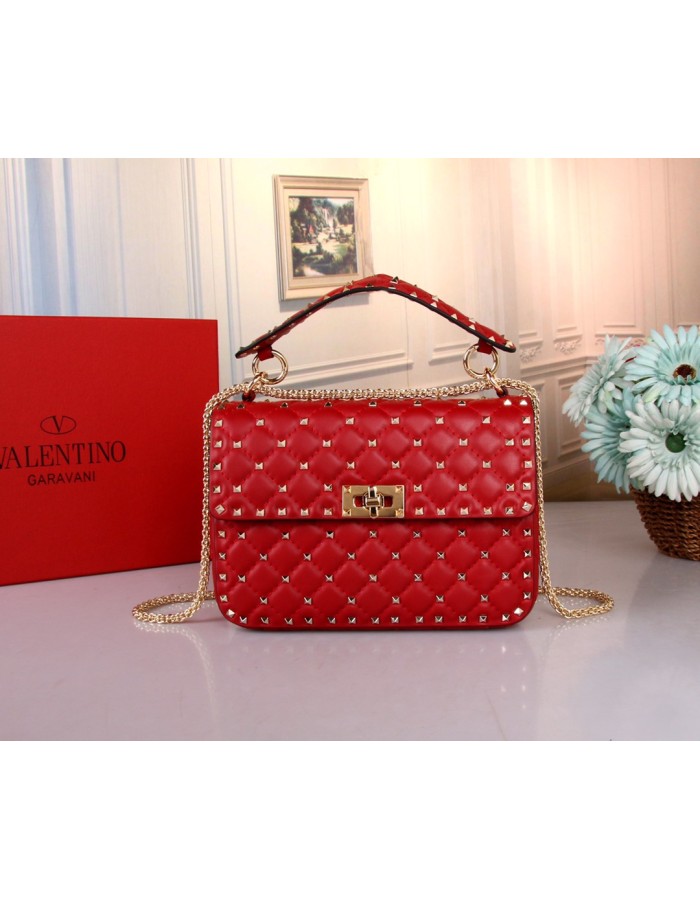 Borsa Media Rockstud Spike In Nappa VALENTINO