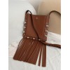 Borsa A Spalla Piccola  Nellcôte In Pelle Con Frange VALENTINO