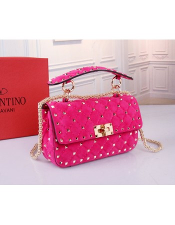 Borsa Piccola Rockstud Spike In Suede VALENTINO