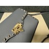 Borsa Piccola A Tracolla Rockstud In Vitello Granato VALENTINO