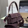 Borsa a spalla Prada Explore medium in pelle scamosciata PRADA