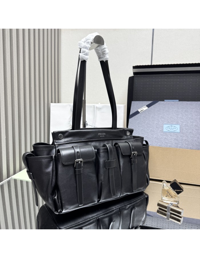 Borsa shopping Prada Route large in pelle PRADA