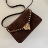 Borsa Piccola A Tracolla Rockstud In Suede VALENTINO