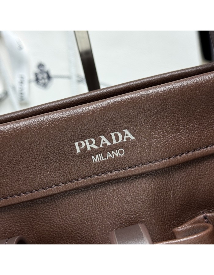 Borsa shopping Prada Route large in pelle PRADA