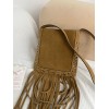 Borsa A Spalla Piccola  Nellcôte In Suede Con Frange VALENTINO