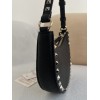 Mini Borsa Hobo Rockstud In Vitello Granato VALENTINO