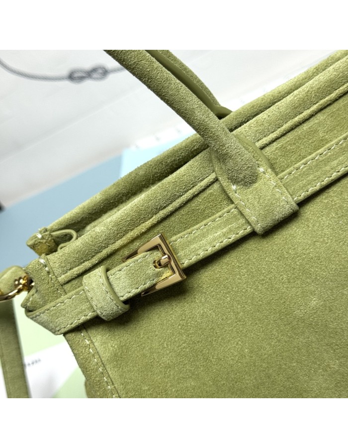 Borsa a mano Prada Bonnie medium in pelle scamosciata PRADA