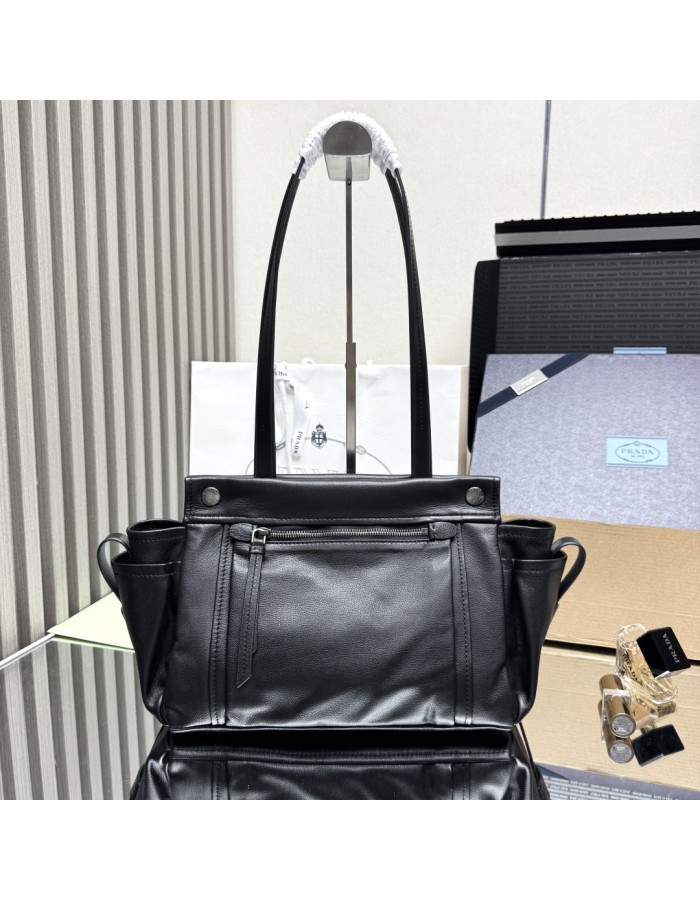 Borsa shopping Prada Route medium in pelle PRADA