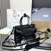 Borsa a mano Prada Bonnie small in Re-Nylon e pelle PRADA