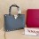 Mini Borsa Shopping Rockstud In Vitello Granato VALENTINO
