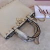 Mini Borsa Shopping Rockstud In Vitello Granato VALENTINO