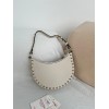 Mini Borsa Hobo Rockstud In Vitello Granato VALENTINO