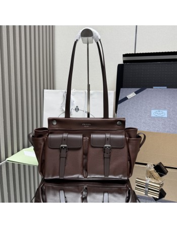 Borsa shopping Prada Route medium in pelle PRADA