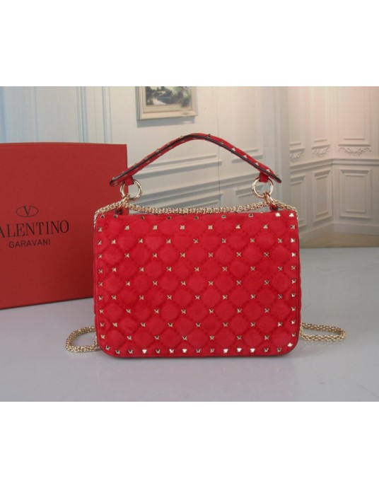 Borsa Media Rockstud Spike In Suede VALENTINO