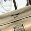 Borsa shopping Prada Route large in canvas e pelle PRADA