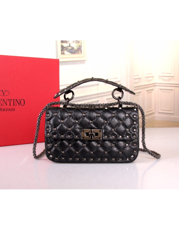 Borsa Piccola Rockstud Spike In Capretto VALENTINO