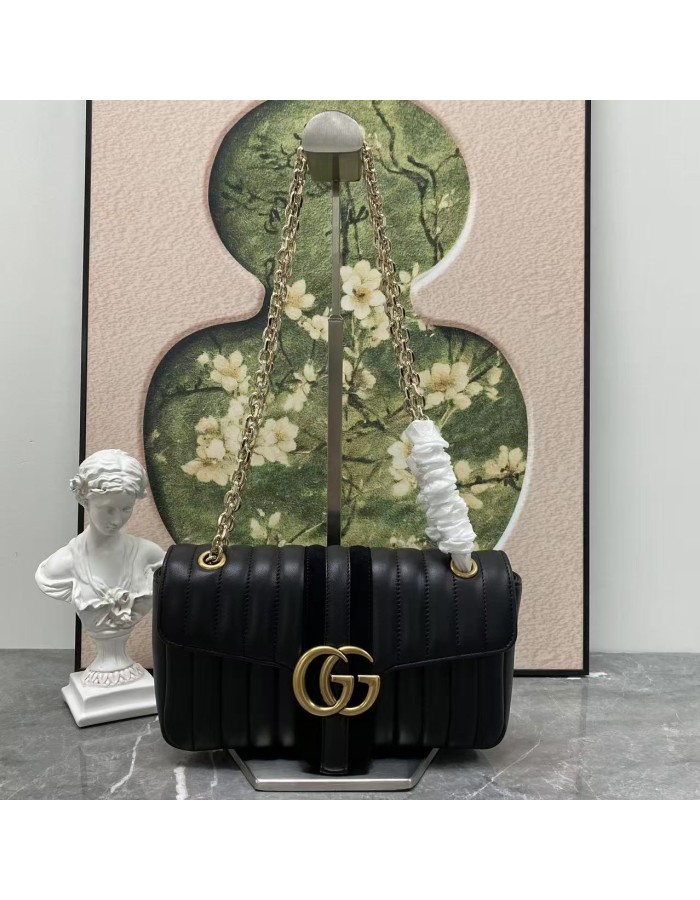 Borsa a spalla Jetset GG Marmont misura media GUCCI