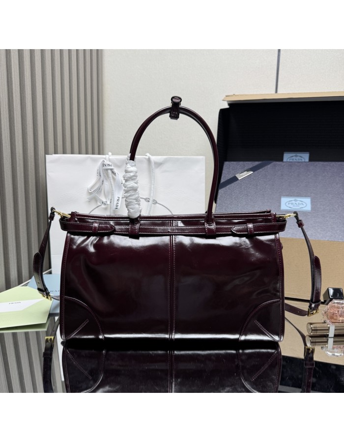 Borsa a mano Prada Bonnie large in pelle PRADA