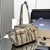 Borsa shopping Prada Route large in canvas e pelle PRADA