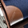 Borsa a mano Prada Bonnie small in denim e pelle PRADA
