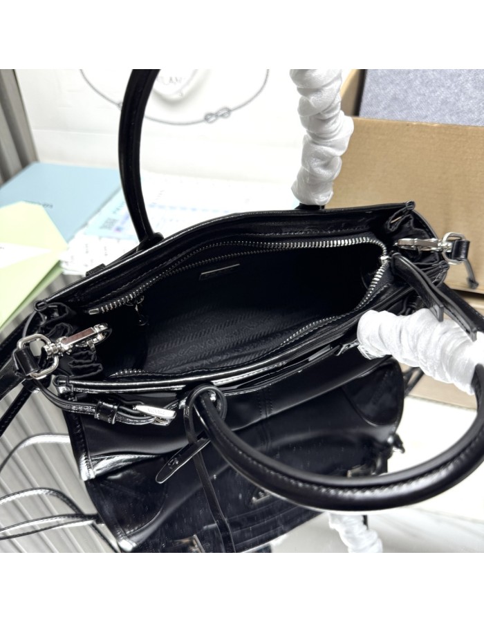 Borsa a mano Prada Bonnie small in Re-Nylon e pelle PRADA