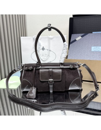 Borsa a mano Prada Bonnie medium in velluto PRADA