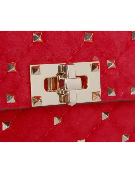 Borsa Media Rockstud Spike In Suede VALENTINO