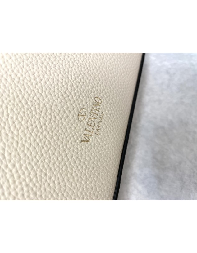 Borsa Piccola A Tracolla Rockstud In Vitello Granato VALENTINO