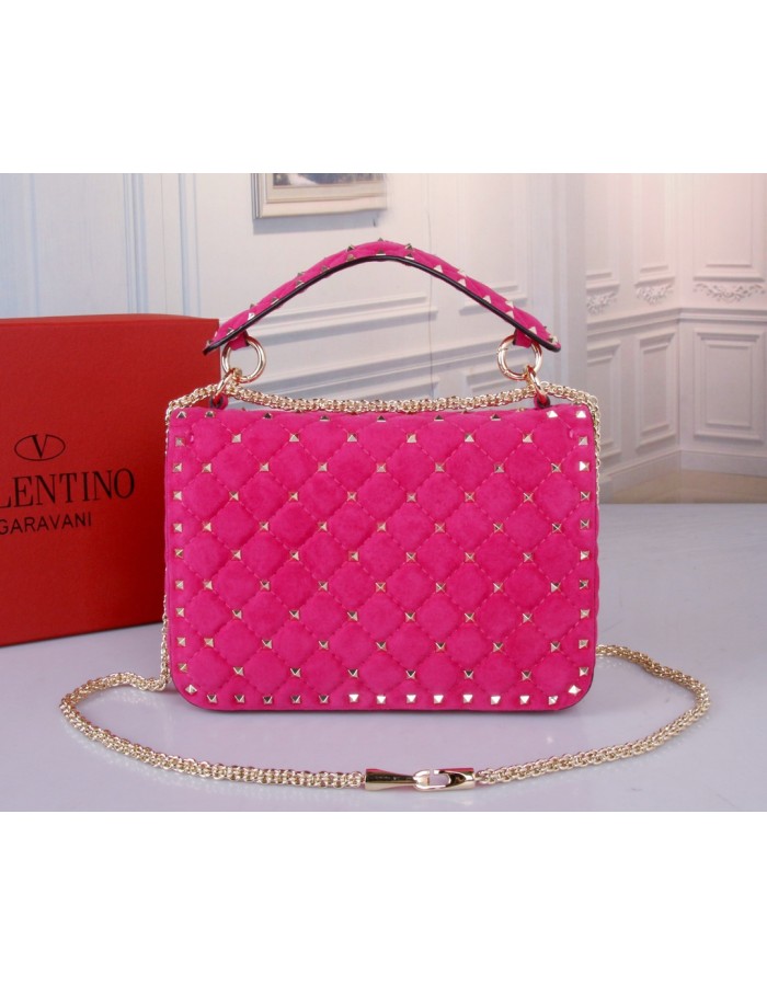 Borsa Media Rockstud Spike In Suede VALENTINO