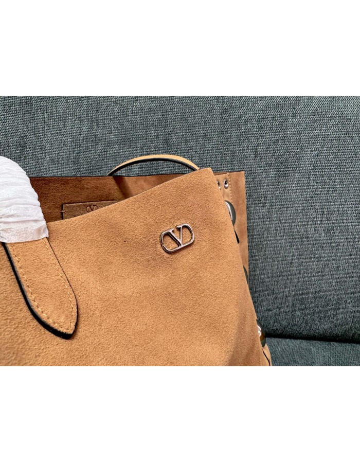 Borsa Shopping Media Nellcôte In Suede VALENTINO