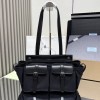 Borsa shopping Prada Route large in canvas e pelle PRADA