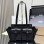 Borsa shopping Prada Route large in canvas e pelle PRADA