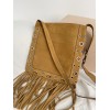 Borsa A Spalla Nellcôte In Suede Con Frange VALENTINO