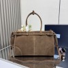 Borsa a mano Prada Bonnie large in pelle scamosciata PRADA