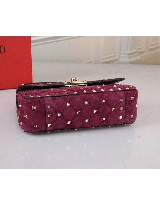 Borsa Piccola Rockstud Spike In Suede VALENTINO