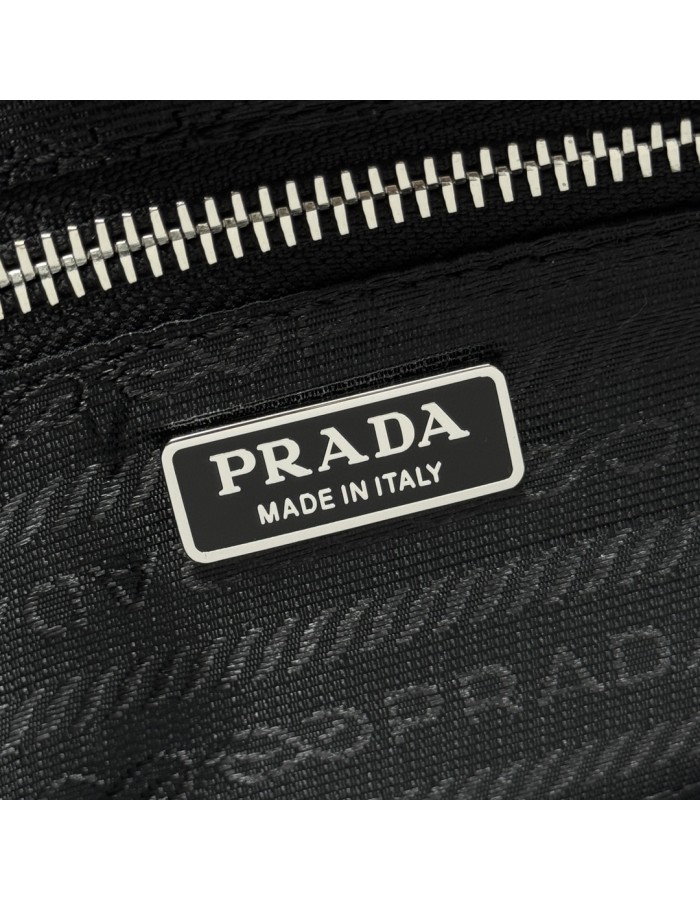 Borsa a mano Prada Bonnie medium in denim e pelle PRADA