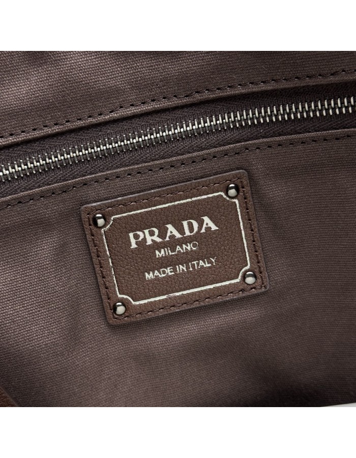 Borsa Prada Route large in pelle PRADA