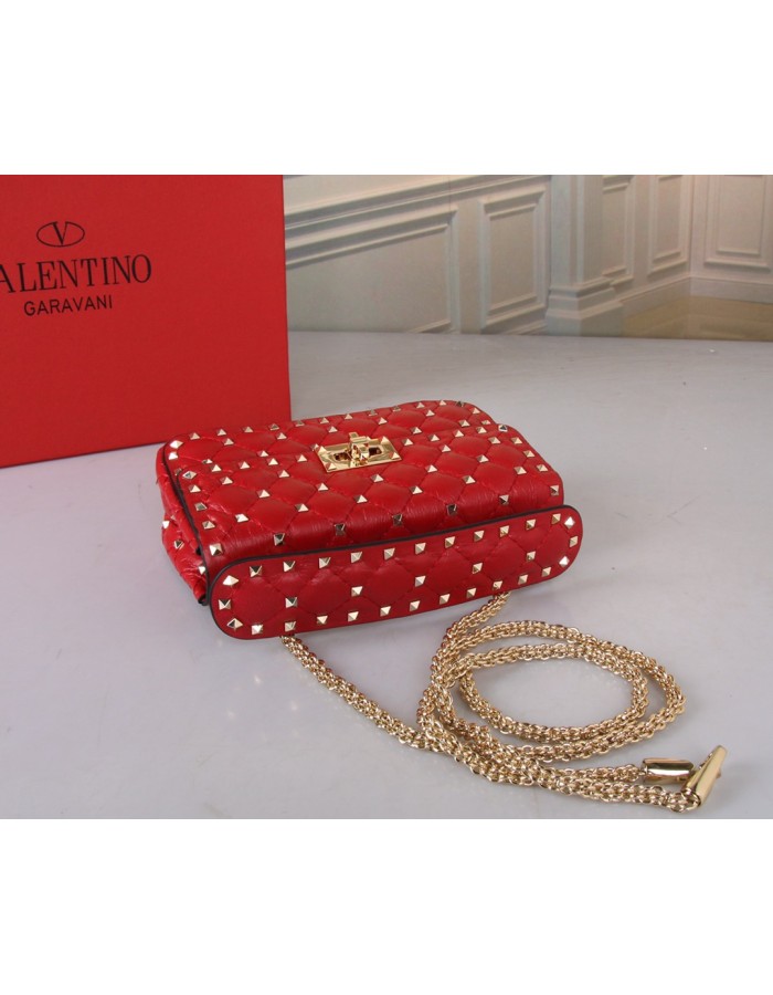 Borsa Piccola Rockstud Spike In Capretto VALENTINO