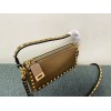 Borsa Piccola A Tracolla Rockstud In Vitello Laminato VALENTINO
