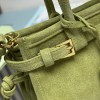 Borsa a mano Prada Bonnie mini in pelle scamosciata PRADA