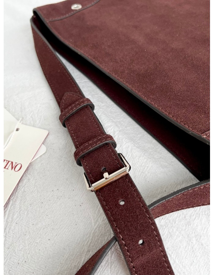 Borsa A Spalla Nellcôte In Suede Con Frange VALENTINO