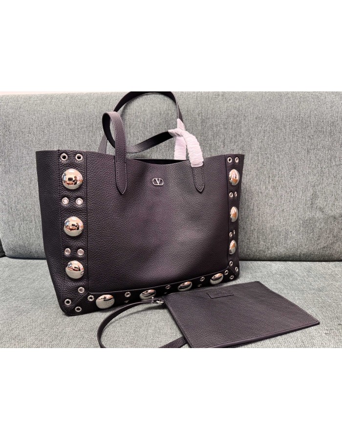 Borsa Shopping Media Nellcôte In Pelle VALENTINO