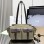 Borsa shopping Prada Route large in canvas e pelle PRADA