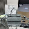 Borsa a mano Prada Bonnie mini in pelle scamosciata PRADA