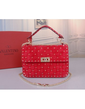 Borsa Media Rockstud Spike In Suede VALENTINO