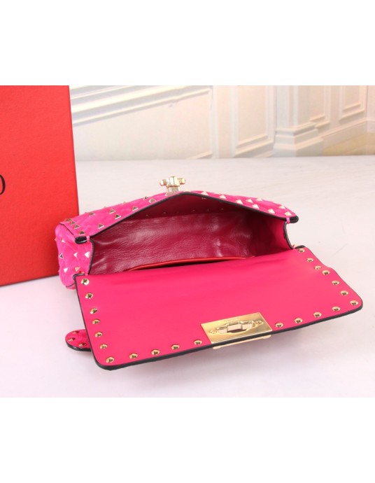 Borsa Piccola Rockstud Spike In Suede VALENTINO