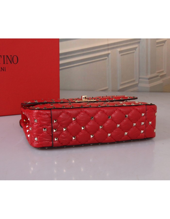 Borsa Media Rockstud Spike In Capretto VALENTINO
