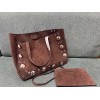 Borsa Shopping Media Nellcôte In Suede VALENTINO