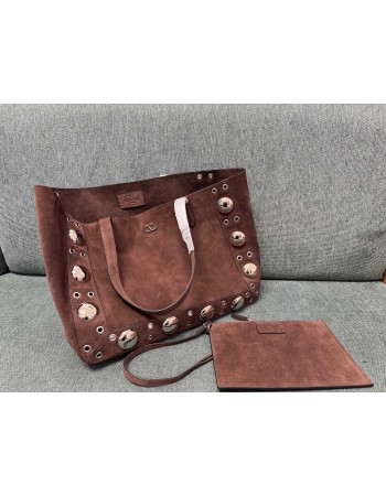 Borsa Shopping Media Nellcôte In Suede VALENTINO