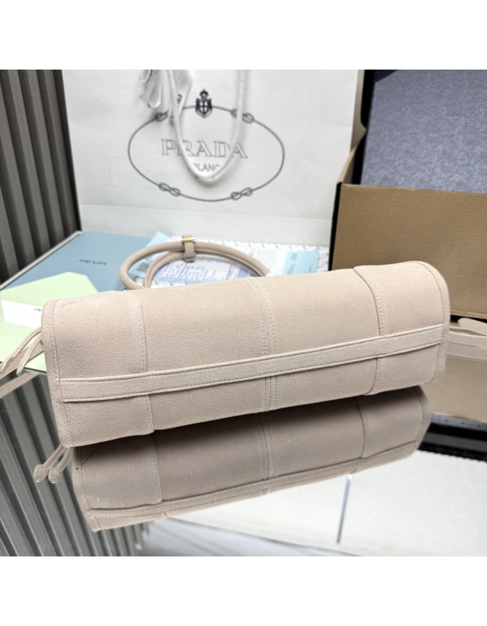 Borsa a mano Prada Bonnie medium in pelle scamosciata PRADA